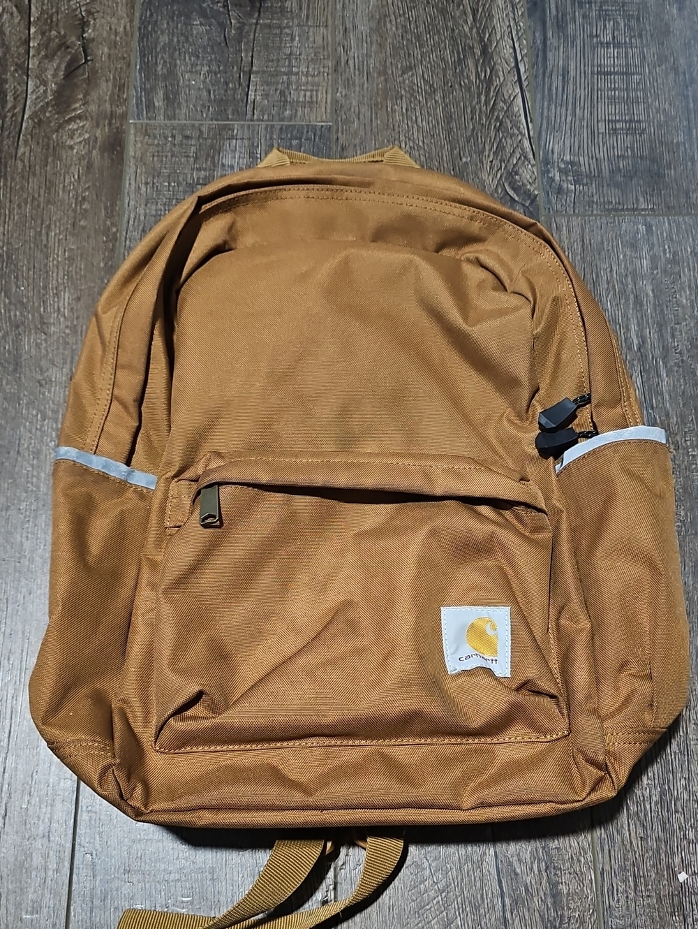 Carhartt Tan Canvas Backpack with Front Pocket
